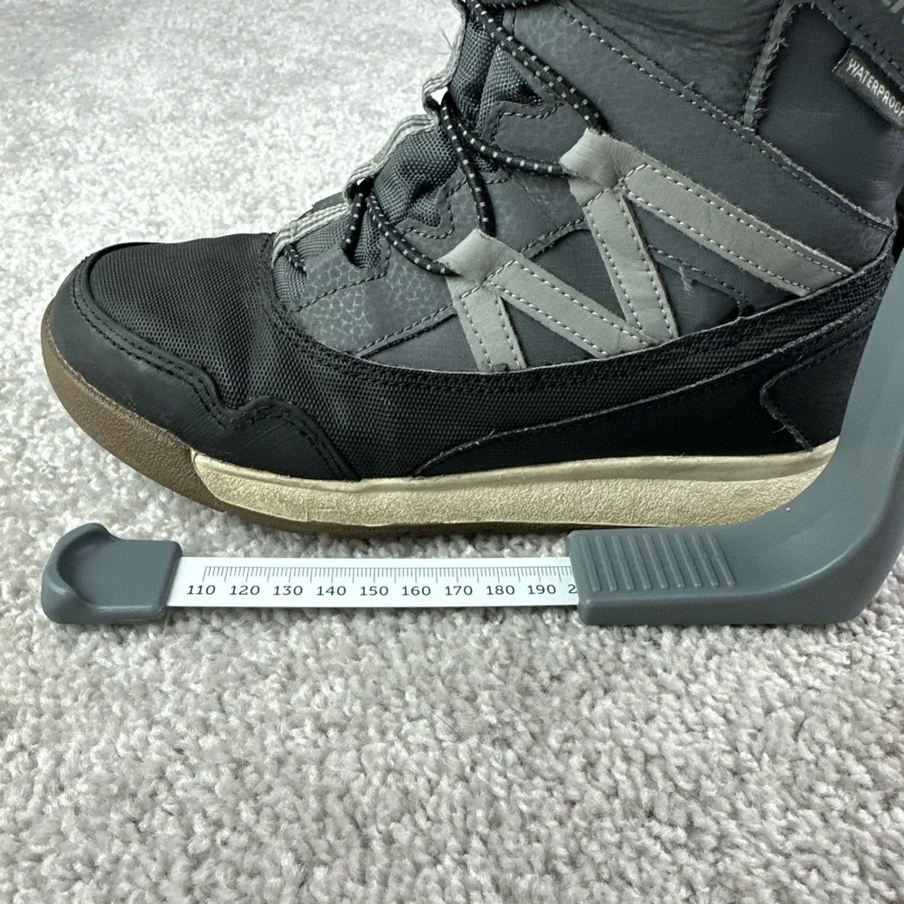 *READ FOR SIZE* Merrell Snow‎ Crush Snow Boots Easy-on Warm Dry Black Gray